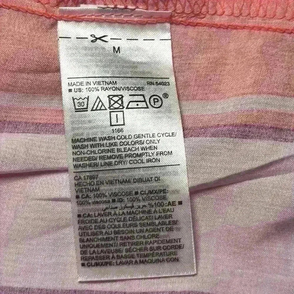 Old Navy Maxi Dress Pink Orange. Adjustable Spaghetti Strap. Layered. Sz Medium - Picture 6 of 10